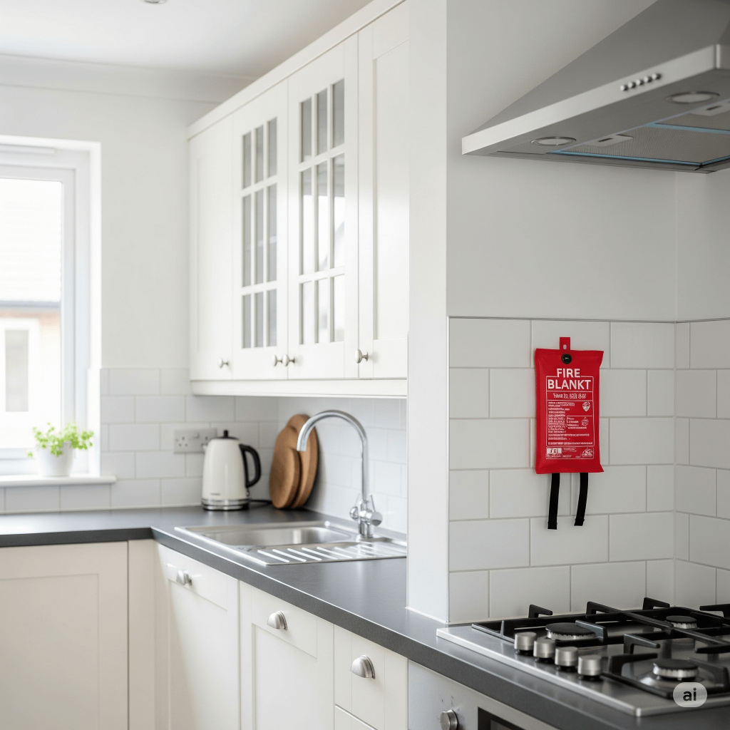 fire blanket di dapur rumah