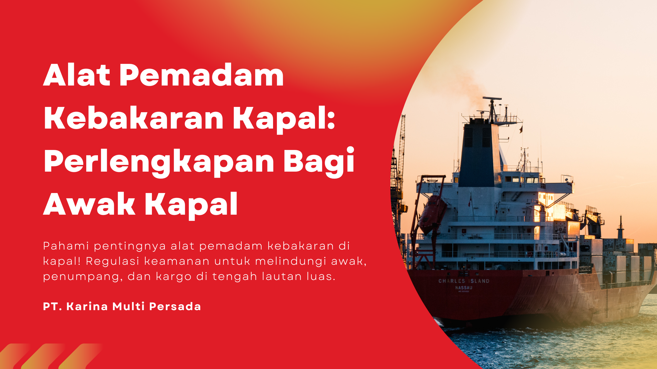 alat pemadam kebakaran kapal