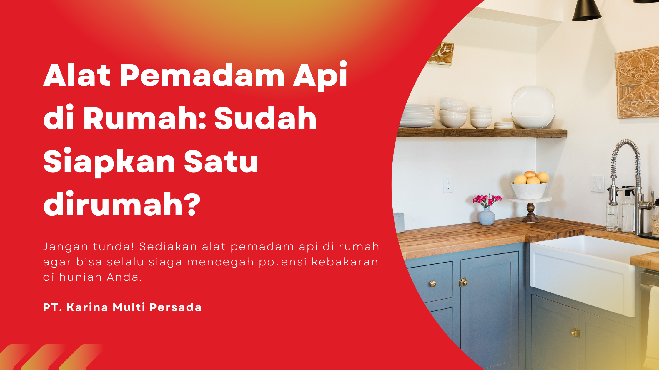alat pemadam api di rumah