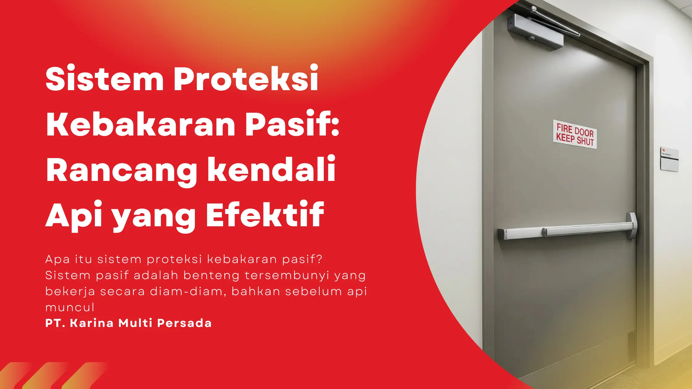 sistem proteksi kebakaran pasif