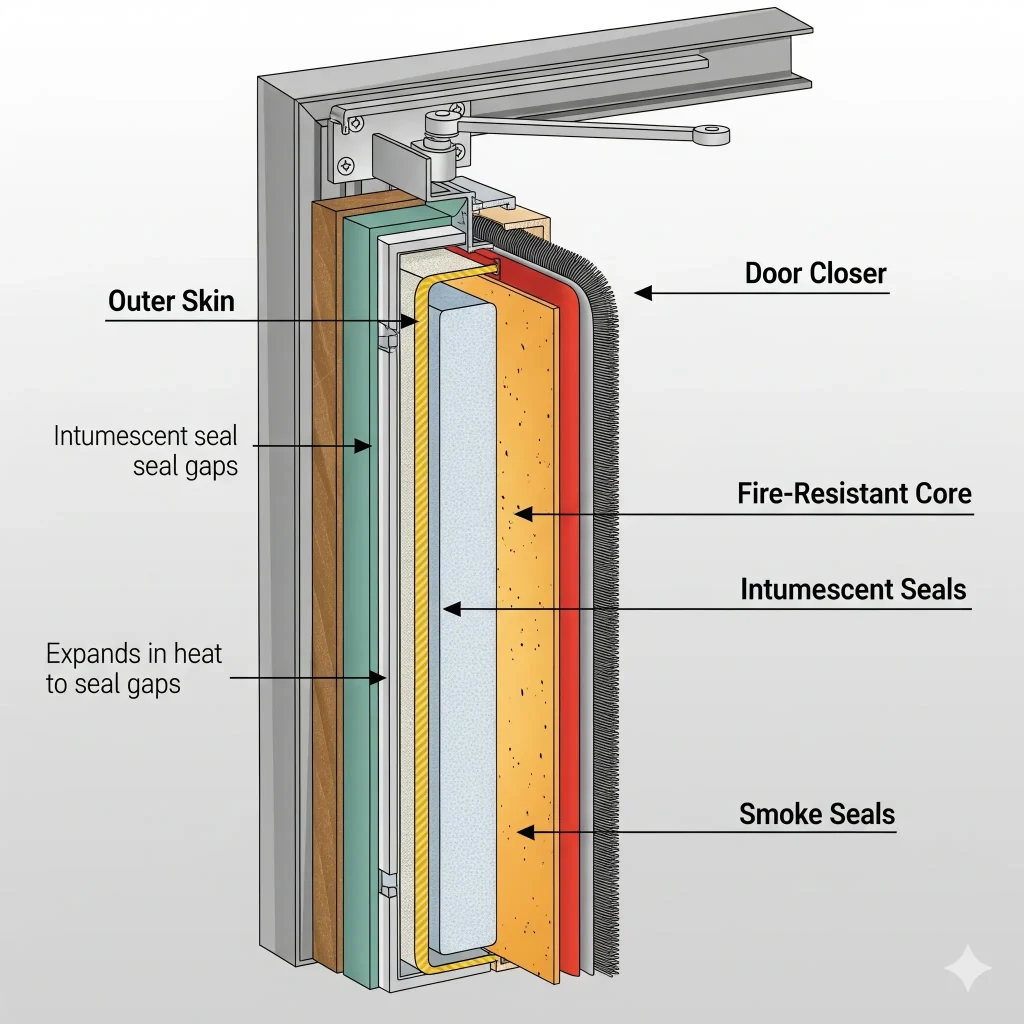 komponen fire door