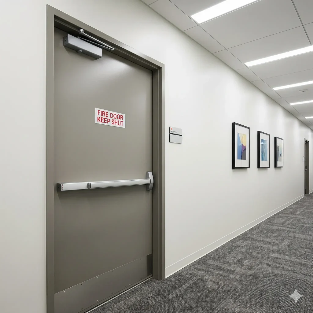 fire door: sistem proteksi kebakaran pasif