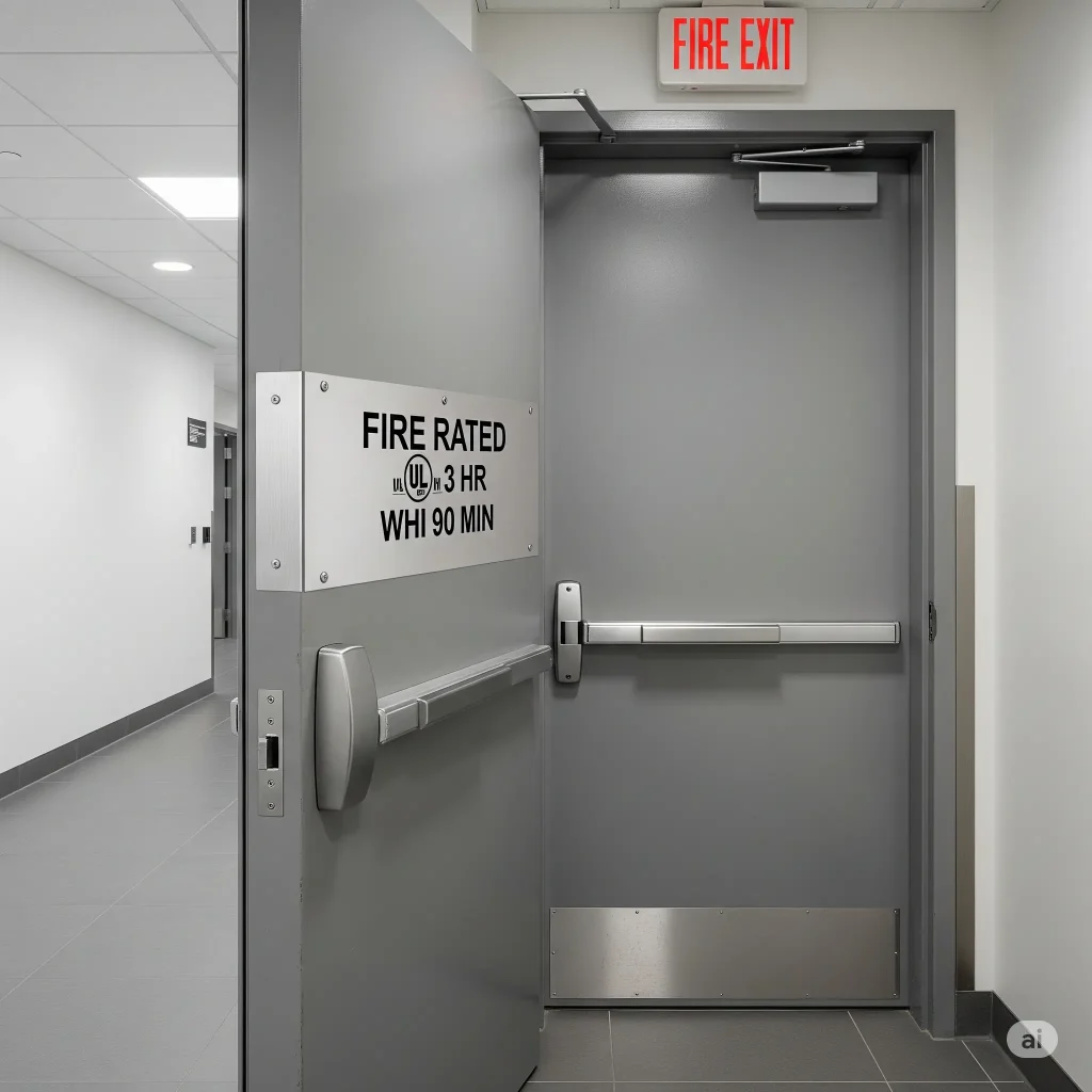 fire door; sistem kebakaran pasif