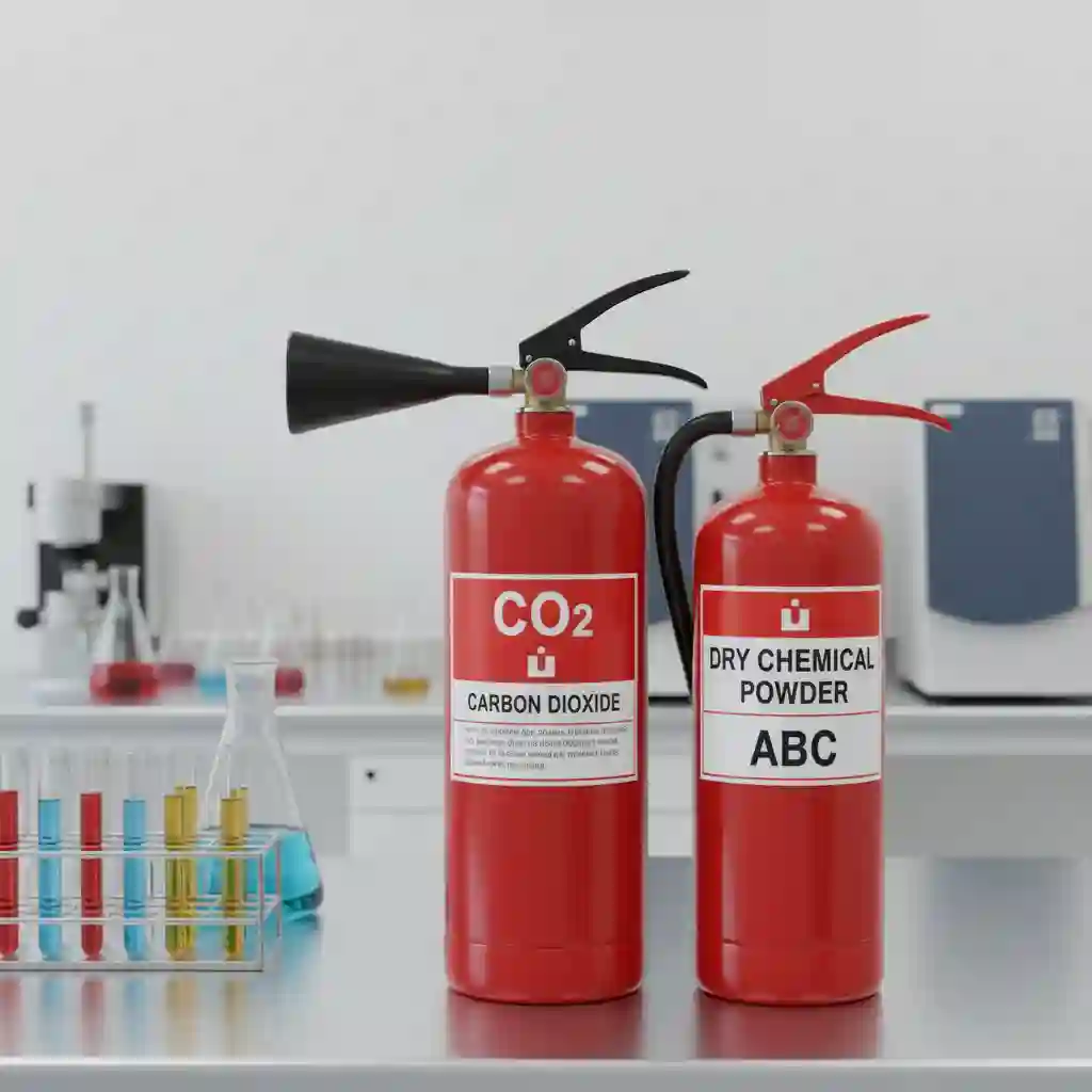 perbandingan apar co2 dan powder untuk laboratorium