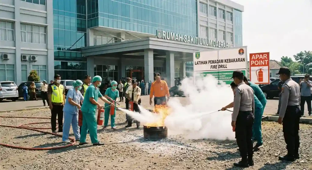 pelatihan apar rumah sakit